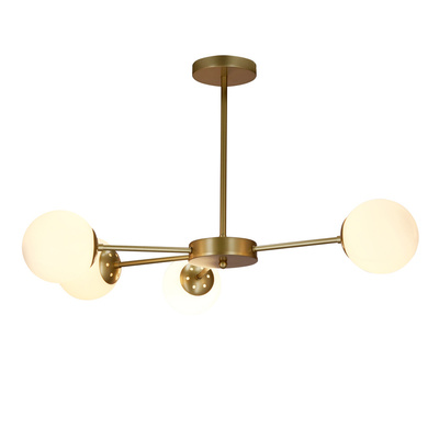 Ceiling lamp brass/white 4xG9 MATI 34-01566