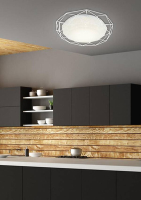 Plafonnier Plafon 16W LED 3000K blanc SVEN 98-66251