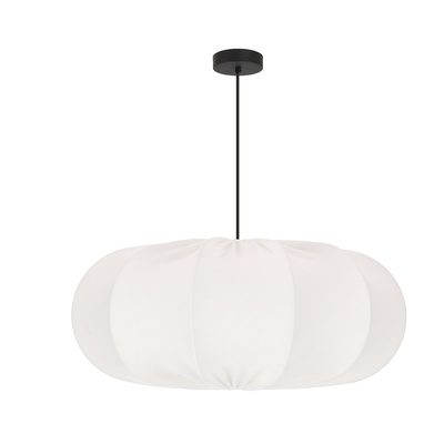 CAFEÉ pendant lamp 52cm black 1x40W E27 shade latte