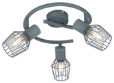 Plafonnier spirale 3X40W E14 gris VIKING 98-68040