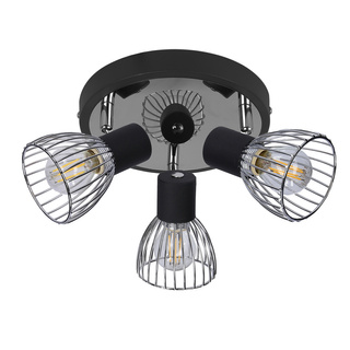 Lampa Candellux 98-61546 plafon E14 czarny chrom