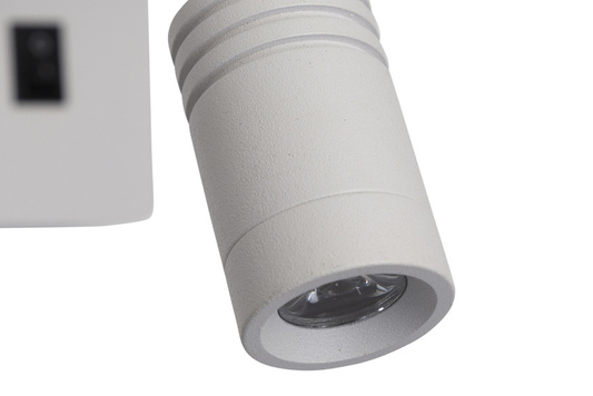 Weiße Hotelwandleuchte mit LED-Leselampe Magnum Candellux 21-75673