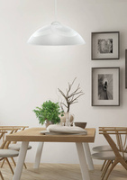 Hängelampe aus weißem Glas 30 cm Monti 31-54234