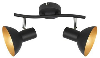 Wandleuchte Candellux Diso 92-63427 E27 Schwarz+Gold