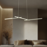 Pendant lamp THASOS LED 23W 103cm chrome
