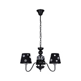 Candelabru negru suspendat 3xE14 Batley Ledea 50203105