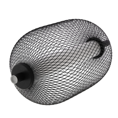 Lampa wisząca druciana PUMA z podłużnym kloszem 15 x 30 cm – designerska lampa nad stół LED 3000K