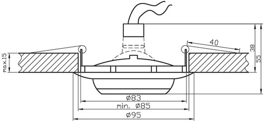 Plafoniera ro-01 MR-16 2230249