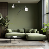 Deckenleuchte schwarz und weiß verstellbar 2x60W Zumba Candellux 32-72054