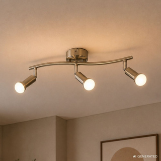 Bandă de perete 3X40W E14 nichel satinat ARC 93-63465