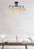 Plafonnier blanc/chrome 5xE27 Andy 35-00521