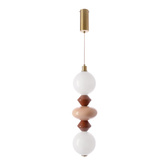 Lampa wisząca Flores kolorowa ceramiczna 15W LED 3000K do salonu i sypialni