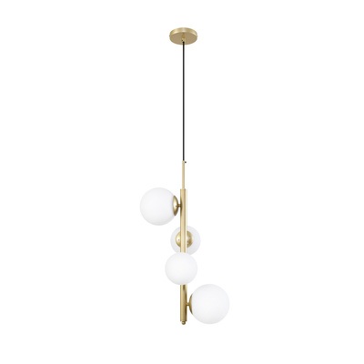 Hanging lamp brass white 4xG9 Cordel 34-01559 