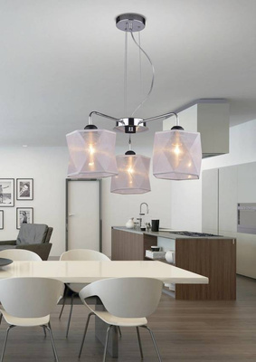 Lampa wisząca sufitowa chromowa regulowana 3x40W Nosja Candellux 33-58720