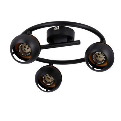 Boni spiral 3x3w gu10 led black