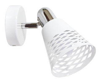 White/chrome adjustable wall lamp 1X40W E14 Discovery 91-62154