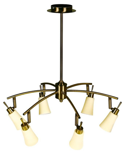 Plafonnier Candellux 36-87044 Kroton 6X40W G9 patine