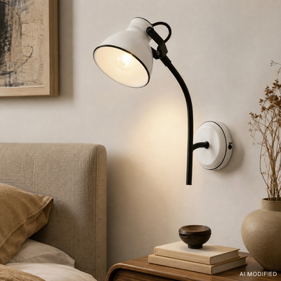 Black and white adjustable wall bar wall light Zumba Candellux 91 72122