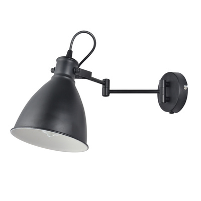 Aplic negru reglabil 1xE27 Espera 21-85238
