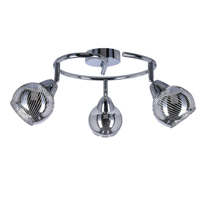 Plafonnier spirale 3X10W E14 LED chrome FORT 98-62833