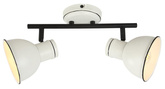 Plafonnier mural noir et blanc 2x40W réglable Zumba Candellux 92-72139