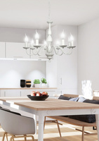 Lampe suspendue crème 8xE14 Bellagio 38-96510