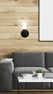 Wall lamp blackLED 5.4W 20cm Sakai Ledea 50433079