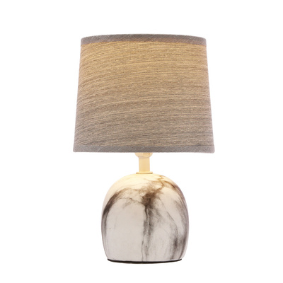 Lampa de masa Adelina marmura + abajur gri gri 41-24381