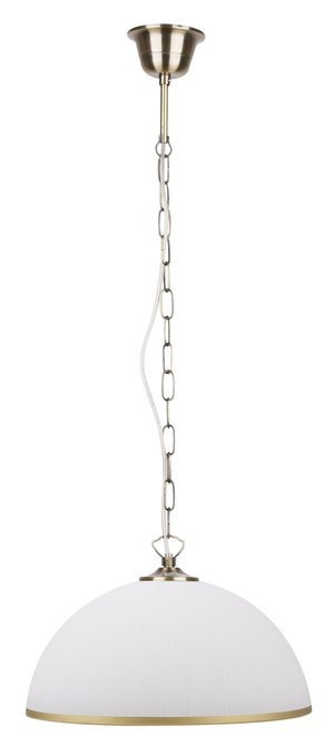 Suspension patine / verre blanc réglable 60W Sugar Candellux 31-77752