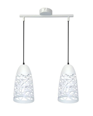 Hanging ceiling lamp 2xE27 white SABRIN 32-54869