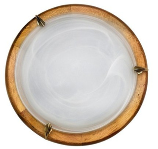 Plafonnier Candellux 4-70206 1030 Plafonnier albâtre chêne 2X60W