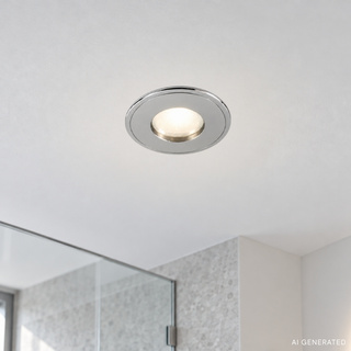 Corp de iluminat ermetic IP65 crom perlat rotund SH-08 2291249