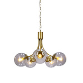 Gold chandelier 5xE14 60cm Dani 35-79275
