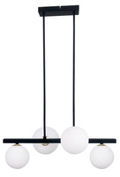 Plafonnier suspendu noir et blanc 4x28W Kama 34-01214