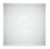 Plafoniera albă din sticlă pătrată LED 16W 4000K 29x29cm Lux Candellux 10-64486