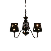 Suspension lustre noir 3xE14 Batley Ledea 50203105