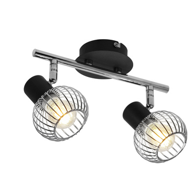 Wandleuchte candellux oslo 92-61843 e14 schwarz/chrom