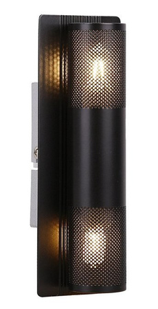 Wall lamp black metal 2x10W G9 Emu Candellux 91-81360
