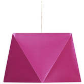 Lampa wisząca z abażurem Hexagen różowa pojedyncza nowoczesna