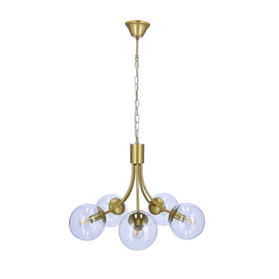 Gold chandelier 5xE14 60cm Dani 35-79275