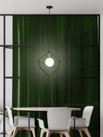 Hanging lamp black and gold 20cm Weert Ledea 50101046