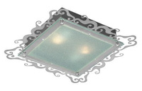 Plafonnier Candellux 10-39470 Casablanca plafond 2X60W E27 carré satiné 38 cm