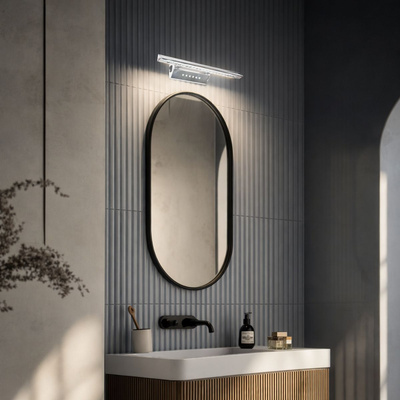 Wandleuchte 7W LED-Dreiecksrohr mit Schalter satiniert FORTE 20-27023