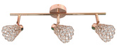 Lampa sufitowa Glossy listwa regulowana 3-punktowa do korytarza metalowa