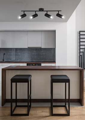 Applique/plafonnier noir spot 4x15W Colly 94-01641