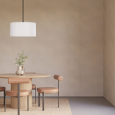 SHANTI pendant lamp black 1x40W E27 shade grey  31-38678