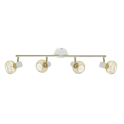 Applique bande 4X40W E14 blanc/or OSLO 94-61812