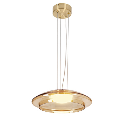 Pendant lamp Ombre 34 glass amber white shade single GX53