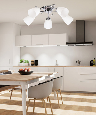 Ursella Ceiling Lamp 5X40W E14 White