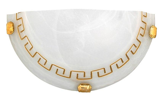 Wall lamp Candellux 11-62222 Greek ceiling 1/2 1X60W E27 white brown
